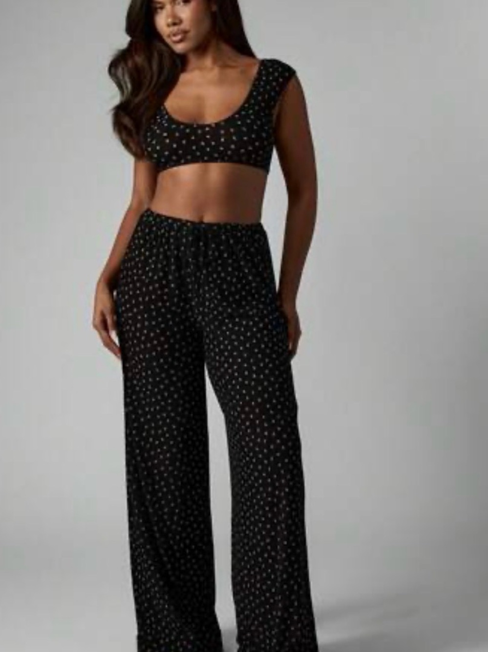 MISSGUIDED Floral Print Wide Leg Pants